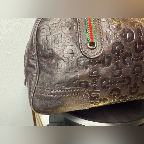 GUCCI Calfskin Horsebit Embossed Princy
Boston Brown Vintage Gucci GUC - Picture 6 of 11